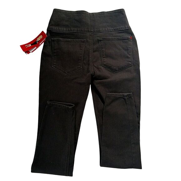 Spanx Denim Leggings Brownstone #2066 Shaping Built In Side Zip Full Coverage M - Picture 13 of 16
